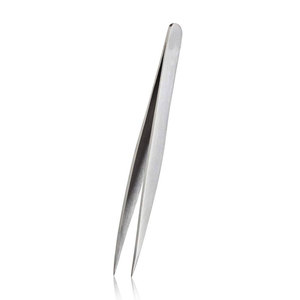 Juego de Pinzas de Acero Inoxidable de Precisión con Punta Inclinada para Belleza, Cejas, Barbilla, Pelo Encarnado, Extensión de Pestañas y Depilación Facial - Product Image 6