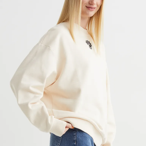 Sudadera con capucha de algodón 100% para mujer Nuevo diseño de punto de temporada de otoño - Product Image 5