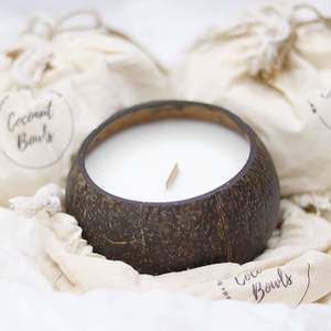 Top Trending 2025 Cuenco de vela de cáscara de coco/Cuenco de cáscara de coco para vela con logotipo grabado láser para decoración Hecho en Vietnam - Product Image 6