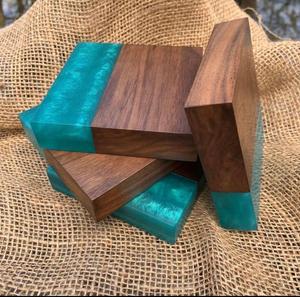 Tendance Résine Et Bois Naturel Sous-verres Décoratifs À Thé Prix De Gros Sous-verre En Résine Pour La Maison De Luxe Hôtel Restaurant Vaisselle - Product Image 4