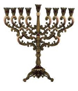 Best quality different designer 7 branches brass hand-<b>crafted</b> menorah Religious Candle Holder - Product Image 1