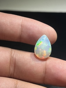 ลูกแพร์คุณภาพสูงจากเอธิโอเปีย,ทรงหลวมธรรมชาติ5.90 Cts พลอยหลวมผลิตเครื่องประดับอัญมณี Cabochon Cut - Product Image 6