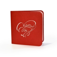 Tarjeta de felicitación emergente 3D personalizada, nuevo modelo de alta calidad, bodas, invitaciones para el Día de San Valentín, gracias, directo a Vietnam