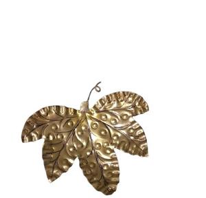 Decoración de jardín de hoja, mesa de alta calidad, palo de jardín pulido de latón - Product Image 1