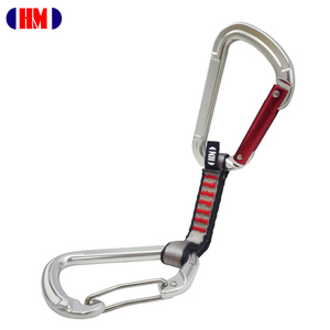 A712QD-WS CE EN12275 อลูมิเนียม 23kN สายรัดแบบ Quickdraw สำหรับปีนเขา - Product Image 1