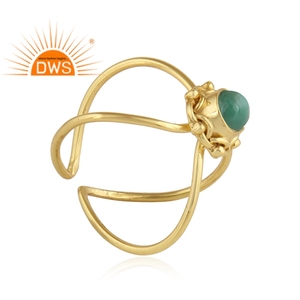 Anillo Apilable de Plata de Ley 925 con Esmeralda Natural, Último Modelo 2026, para Mujer, Fabricante de Joyería - Product Image 2