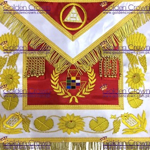Past High Priest Apron, Royal Arch Apron Hand Embroidered PHP | Masonic Regalia Apron Supplier - Product Image 4