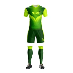 Supplier 100% Polyester Cheap Custom Soccer Uniforms for Teams Jersey and Short Football Private Logo, Custom Soccer Uniform