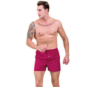 Bóxer de tela transpirable para hombre, ropa interior masculina con estampado a cuadros coloridos, pantalones cortos con patrón de impresión para adultos - Product Image 3