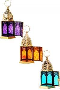 Wholesale <b>Moroccan</b> <b>Lantern</b> High Quality Metal and Glass Candle Holder for Home Decoration for Christmas - Product Image 6