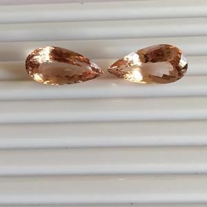 Piedra preciosa suelta de morgonita de corte de pera Rosa natural de grado AAA con certificación IGI - Product Image 1