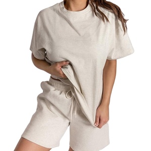 ผู้ชาย2ชิ้นชุดกีฬาชุดลูกเรือคอแฟชั่นชุดสั้นชุด Unisex - Product Image 4