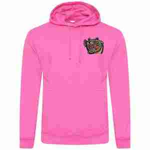 Sudadera con Capucha de Algodón Grueso para Hombre, Corte Regular, Invierno 2024, con Técnicas de Bordado, Material de Felpa Sólida - Product Image 4