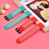 Bracelet de montre universel respirant en caoutchouc souple Bracelet Sport de remplacement pour Xiaomi Mi Band 5 6 Sangles