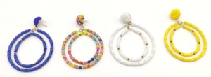 New Arrival Multicolor SequinsผสมลูกปัดDrop Hoopต่างหูเครื่องประดับของขวัญพิเศษสำหรับคริสต์มาสขายส่ง - Product Image 4