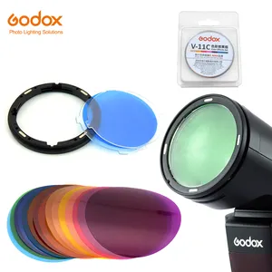 Godox AK-R16 Magnétique Diffuseur Plaque avec V-11C V11C Couleur Gel Effet Ensemble pour Godox V1 Série Flash Speedlite