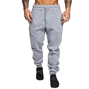 Pantalon de jogging pour hommes, personnalisé avec votre propre Logo, vente en gros, pantalon de Fitness 100% coton - Product Image 2