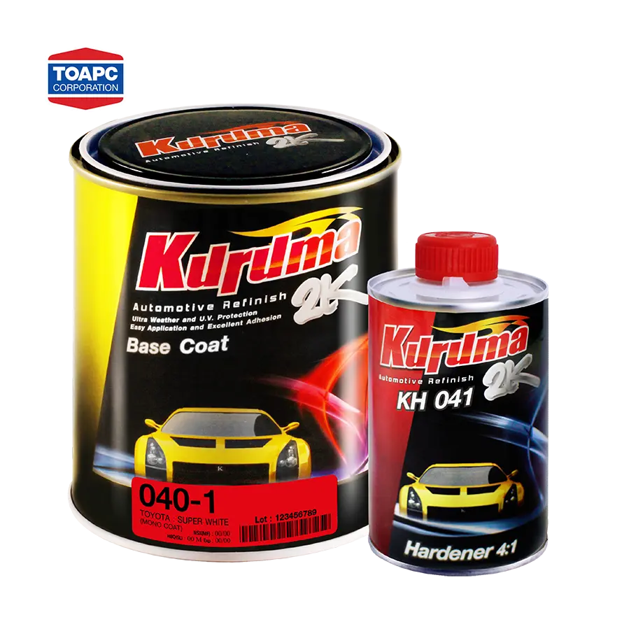 Kuruma Hardener KH0412K size 0.25L Solid Mono coat Automotive Car Painting Mixing Color Spray for car paint