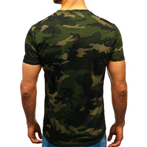 Camouflage 2021 100% coton hommes T-shirts de haute qualité mode pas cher vente en gros Logo personnalisé T-shirts vierges simples - Product Image 2