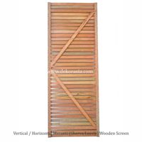 Paneles de Madera Meranti Rústicos Verticales/Horizontales, Biombos Divisores de Habitaciones, Paneles de Cercas para Interiores/Exteriores para Hoteles, Fáciles de Montar