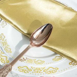 Juego de cuchara chapada en Color dorado con mango en forma de cactus, juego de diseño moderno de 3 uds. De cubiertos, perfecto para postre, vajilla de comedor elegante - Product Image 4