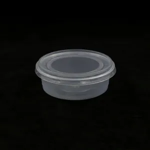 100% Recyclable Translucent PP Plastic Round Food Containers With Lines From Singapore