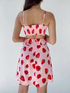 Femmes 2021 été imprimé fleuri Boho Robe de plage à volants à manches courtes lin Mini Wrap Robe d'été Robe décontractée jour Paris Milano - Product Image 2