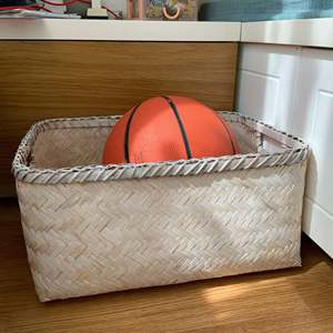 Cesta de almacenamiento tejida de bambú anidada, organizador decorativo, hecho en Vietnam - Product Image 5