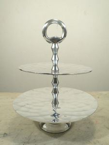 New Decorative Design Aluminium <b>3</b> <b>Tier</b> <b>Cake</b> <b>Stand</b> for Home Hotel Restaurant Use - Product Image 2