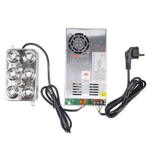 6 cabezas fabricante de la niebla de acero inoxidable 4L/hr + fuente de alimentación sin impermeable 110V/220V 1,5 M de alambre = 1 set - Product Image 1