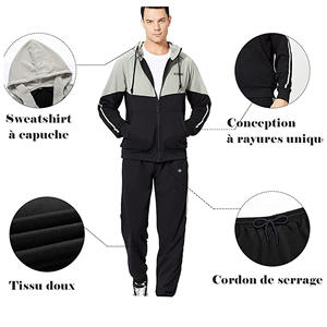 Traje deportivo con capucha para hombre, ropa deportiva de manga larga, antiarrugas - Product Image 6