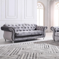Meilleurs prix pour canapé Chesterfield - Canapé-lit moderne en tissu et bois massif, taille personnalisable, style européen, ensemble de meubles pour la maison et l'atelier