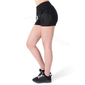 Pantalones cortos de gimnasio de cintura alta para mujer de alta calidad, ropa de yoga y baile transpirable, logotipo personalizado de talla grande, servicio OEM - Product Image 3