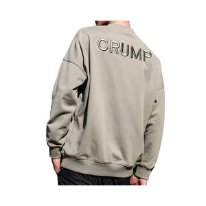 Sudadera lisa con cuello redondo para hombre, con logotipo personalizado, OEM, de fábrica - Product Image 2