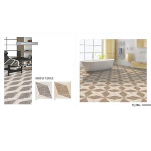 Baldosas de cerámica de porcelana esmaltada pulida blanca con aspecto de mármol de cuerpo completo al por mayor de 40x40cm - Product Image 1