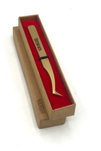 Professionnel meilleur Logo personnalisé en acier inoxydable pince à épiler Extension de cils or Plasma Boot Volume Instruments de beauté - Product Image 3