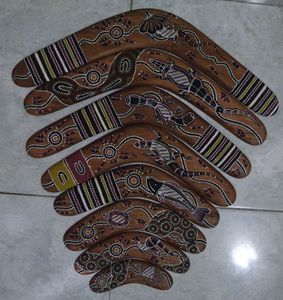 Unique Enterenprise Boomerang Wood Carved Craft Home Decorative BM001 - Product Image 2