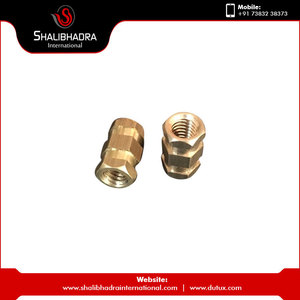 Inserts hexagonaux Roto en laiton à filetage M3 d'approvisionnement d'usine avec écrous d'insertion en laiton à finition polie - Product Image 3