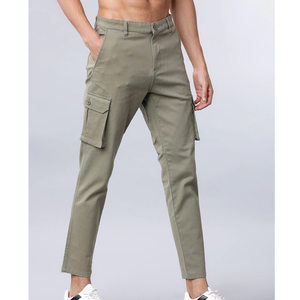Pantalones Cargo de Alta Calidad 100% Algodón, Nuevo Estilo para Hombre, con Bolsillos Laterales para Trabajadores, Conjuntos Deportivos para Hombre - Product Image 2