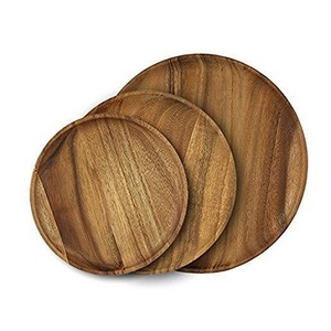 Assiette de service en bois au design classique, de qualité supérieure, taille personnalisée, fabriquée en Inde. - Product Image 4