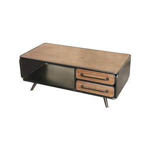 Fournisseur personnalisé de tables basses en cuir et fer au design moderne - Product Image 5