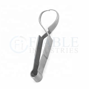 Pinzas de toalla de acero inoxidable Schaedel, equipo médico, instrumentos quirúrgicos, tipo de abrazadera - Product Image 1