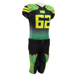 Uniformes de fútbol americano con sublimación personalizada, diseño transpirable y de talla grande para jugadores jóvenes - Product Image 2