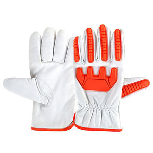 Guantes de moto de cuero PU de piel de oveja de alta calidad para adultos cómodos transpirables dedo completo impermeable Anti-calor guante de fuego - Product Image 6