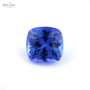 6mm Cushion Cut High Quality Natural Tanzanite Gemstone for Ring Tanzanite Loose Gemstone for Sale at Wholesale Price from India
