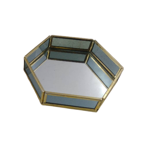 Plateau de service rectangulaire personnalisé en bois et fer, fait à la main, de couleur noire - Product Image 4