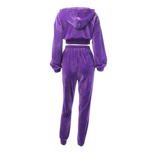 Sweat-shirt Anti-rides pour femmes, vêtement pour dames de couleur violette avec rayures colorées, Design, manches en promotion - Product Image 2