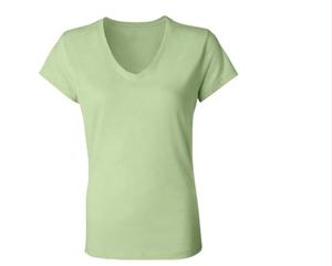 Camiseta de manga corta para mujer, ropa informal con estampado de logotipo personalizado de alta calidad, lisa, venta al por mayor, color blanco, barata - Product Image 4