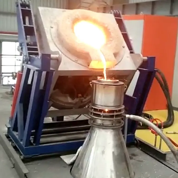 זול 100kg-15Ton בינוני תדר כור היתוך להתכת תנור נירוסטה ברזל מתכת חשמלי התכת תנור אינדוקציה