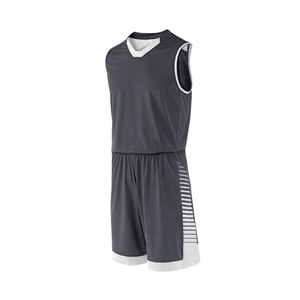 Uniformes de basketball personnalisés grande taille de haute qualité, vêtements de sport respirants, impression par transfert thermique, été, antibactérien, séchage rapide - Product Image 5